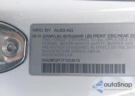 2015 Audi A3 2.0T Premium from USA, damaged, VIN WAUBFGFF7F1024615